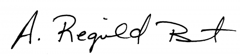 Vice President Reginald Best signature
